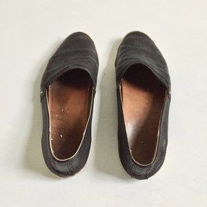 Frye Melanie Slip On Black Vintage Leather SIZE 9